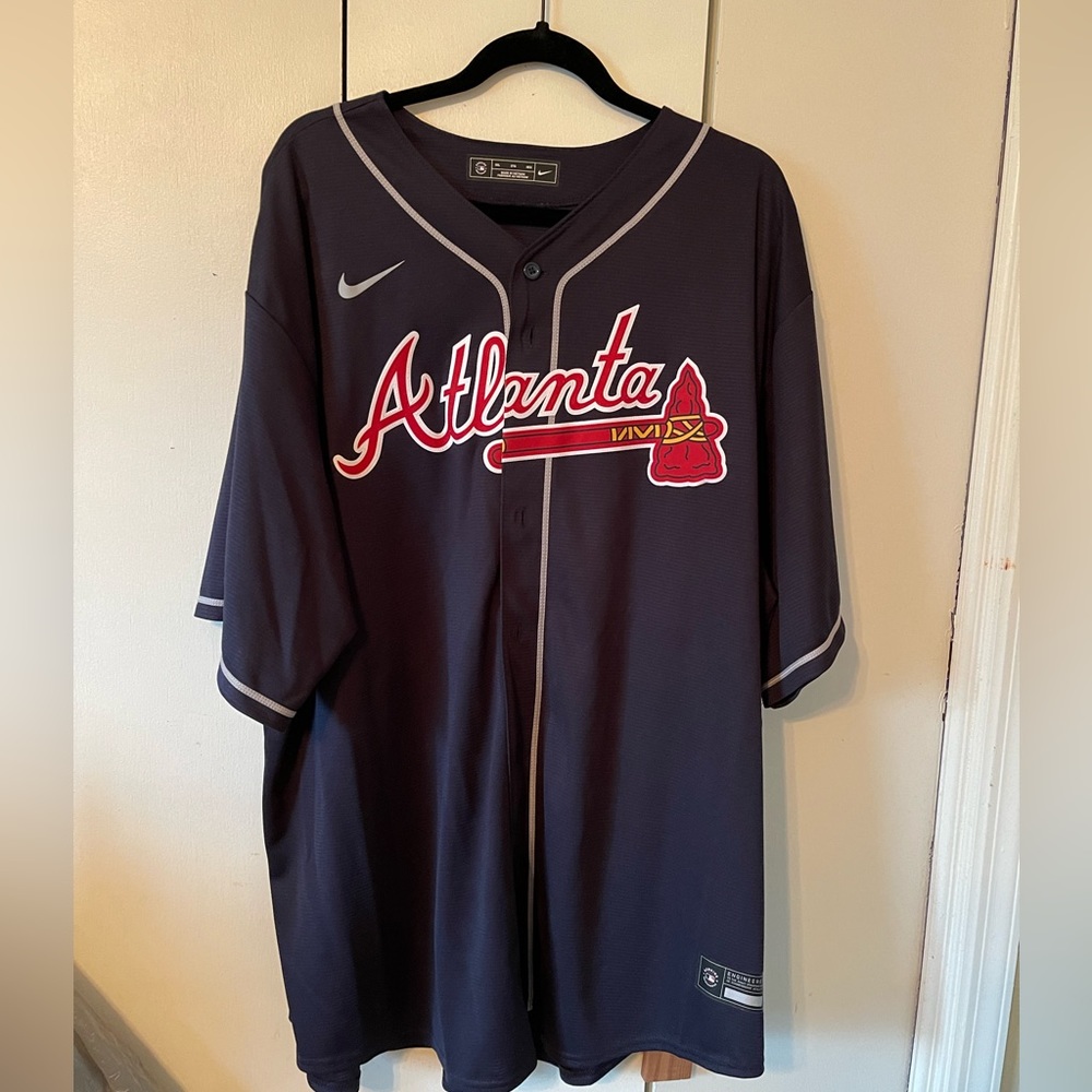 NIKE. MENS ATLANTA BRAVES JERSEY. 3XL